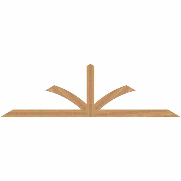 Ekena Millwork Richland Smooth Timber Gable Bracket, Western Red Cedar, 84"W x 24"H x 1 1/2"D x 3 1/2"F, 7/12 Pitch GBW084X24X0204RIC00SWR - main